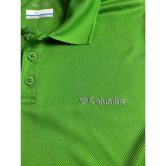 Columbia Men's Green Polo Shirt Omni-Shade Sun Protection - Picture 4 of 8